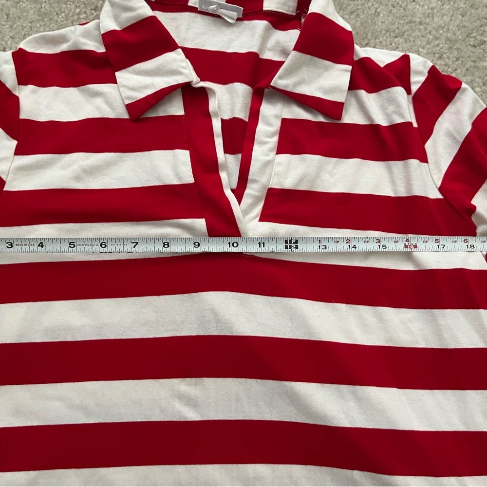 Red Striped Top - Picture 3 of 4